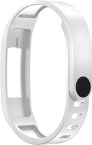 Siliconen Polsband Geschikt Voor Garmin Vivofit 2 -  Armband / Polsband / Strap Bandje / Sportband - Wit