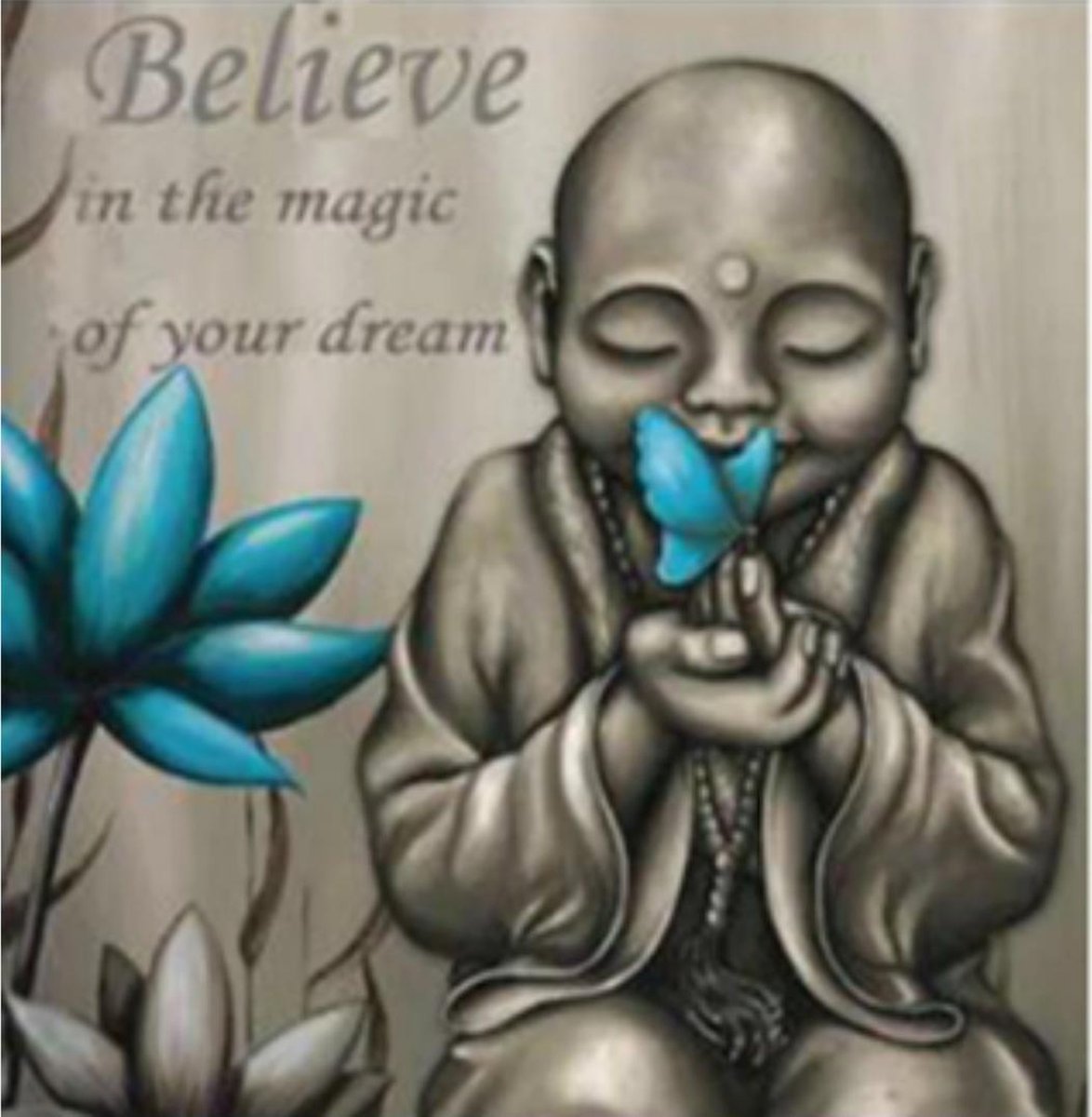 Delki® Diamond Painting Volwassenen Believe In The Magic Of Your Dream - 35 kleuren - Vierkant - 40x40cm