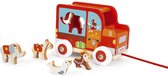 Scratch Trekfiguur Sorteerwagen Circus Rood 18 Cm