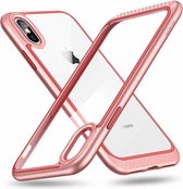 ESR iPhone XS bumper met transparant achterkant roze goud