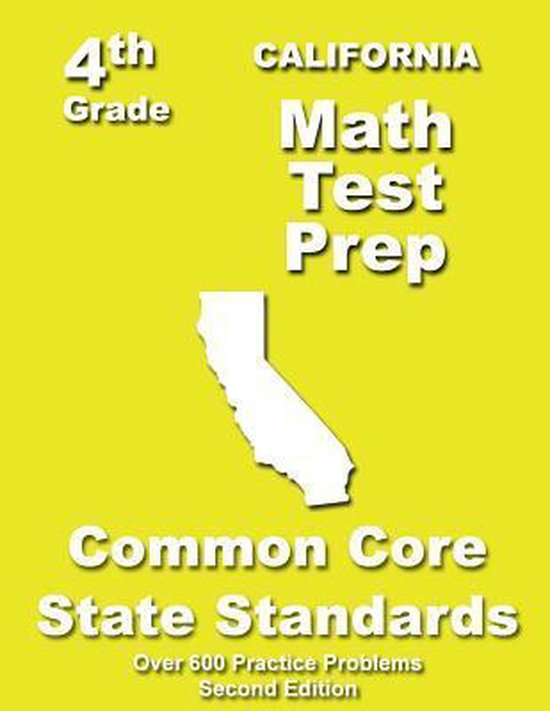 California 4th Grade Math Test Prep - cover