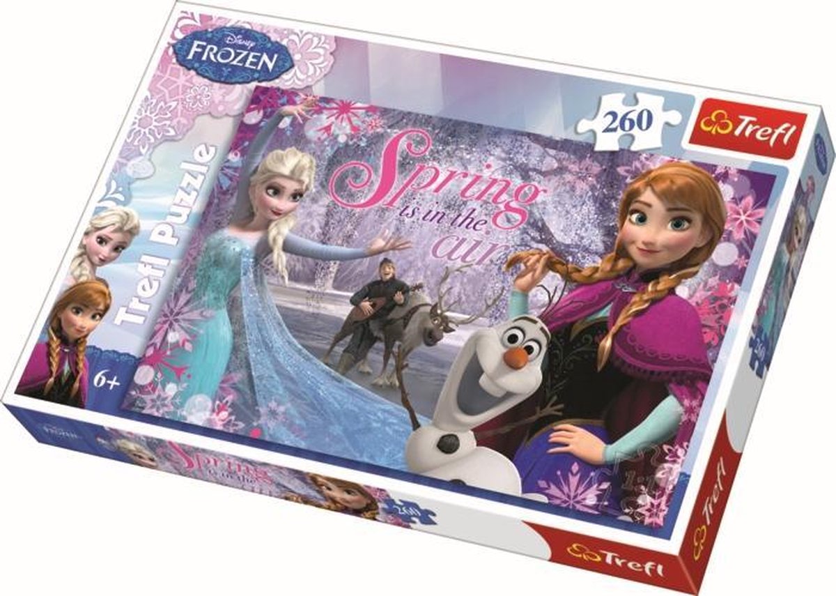 Trefl Puzzel 260 Stuks - Disney Frozen Anna en Elsa met Kristof, Sven ...