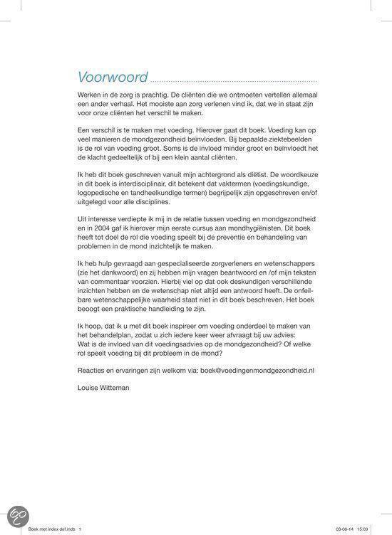 Voeding en mondgezondheid