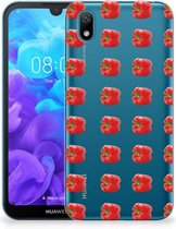 TPU Bumper Silicone Étui Housse pour Huawei Y5 (2019) Coque Paprika Rouge