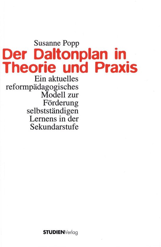 Der Daltonplan in Theorie und Praxis - cover