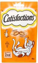 Catisfactions Kattensnoepjes - Kip - 6 x 60 gram