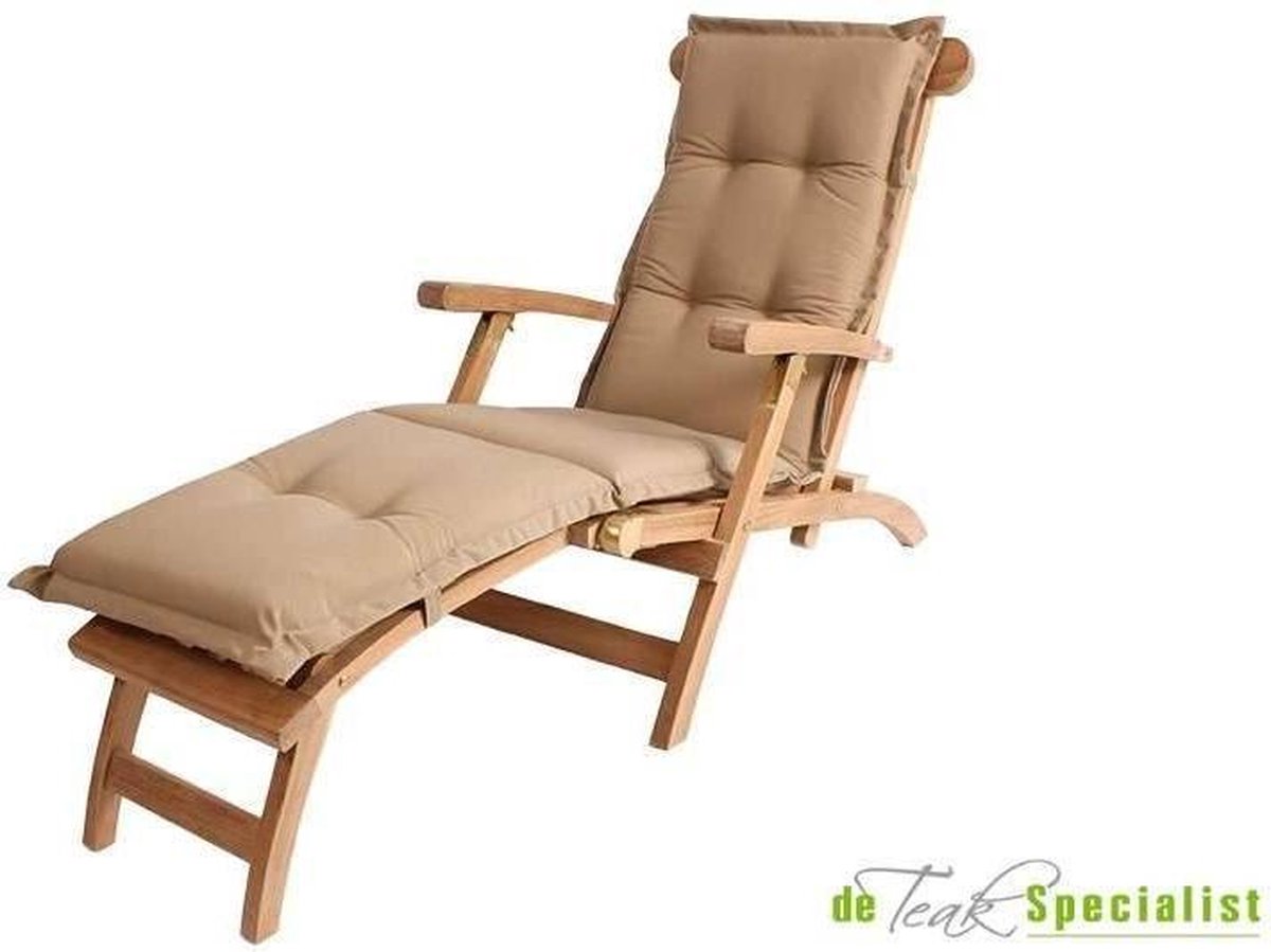 Deckchair kussen mocca gem̻leerd Olefin | bol.com