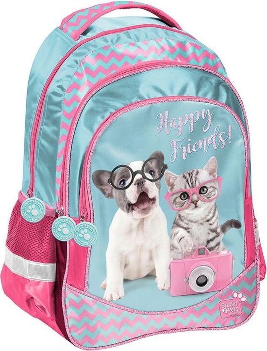 Studio Pets Happy Friends Rugzak 41 cm Multi bol