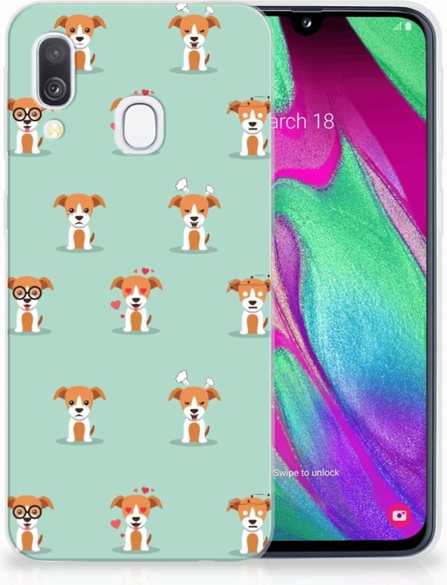 Samsung Galaxy A40 TPU Hoesje Pups
