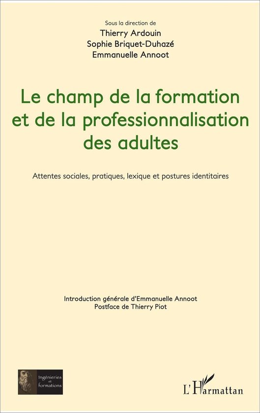 Le champ de la formation et de la professionnalisation des a ... - cover
