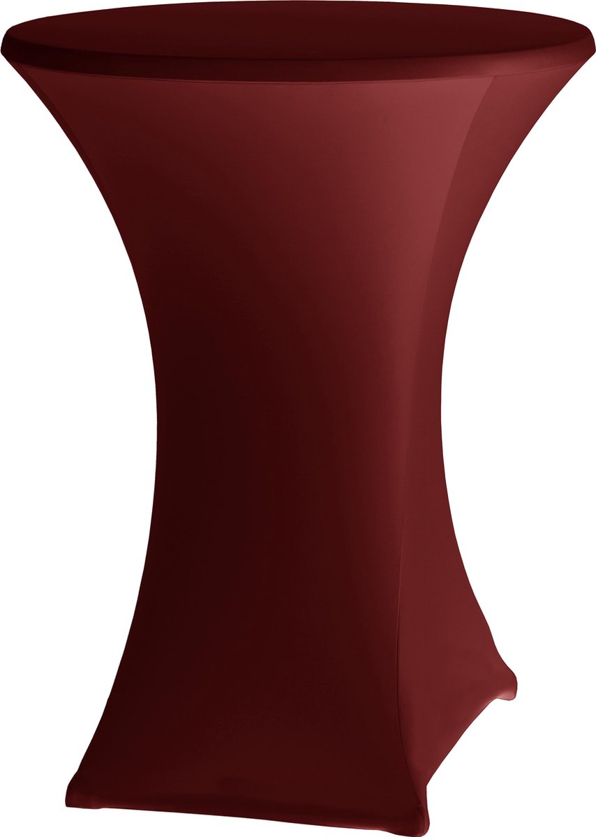 Statafelrok stretch Bistro D2 Ø80-85cm Bordeaux