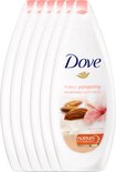Dove amandelmelk & hibiscus Purely Pampering - 250 ml - shower gel - 6 st - voordeelverpakking