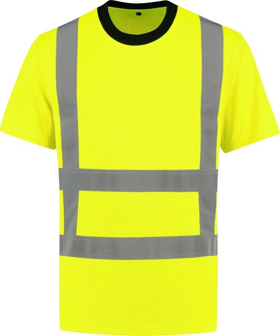 Yoworkwear T-shirt RWS Fluor Geel - Maat XL