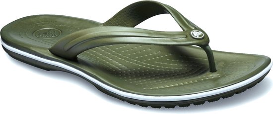 Crocs - Crocband Flip - Heren Slippers - 46 - 47 - Groen | bol.com