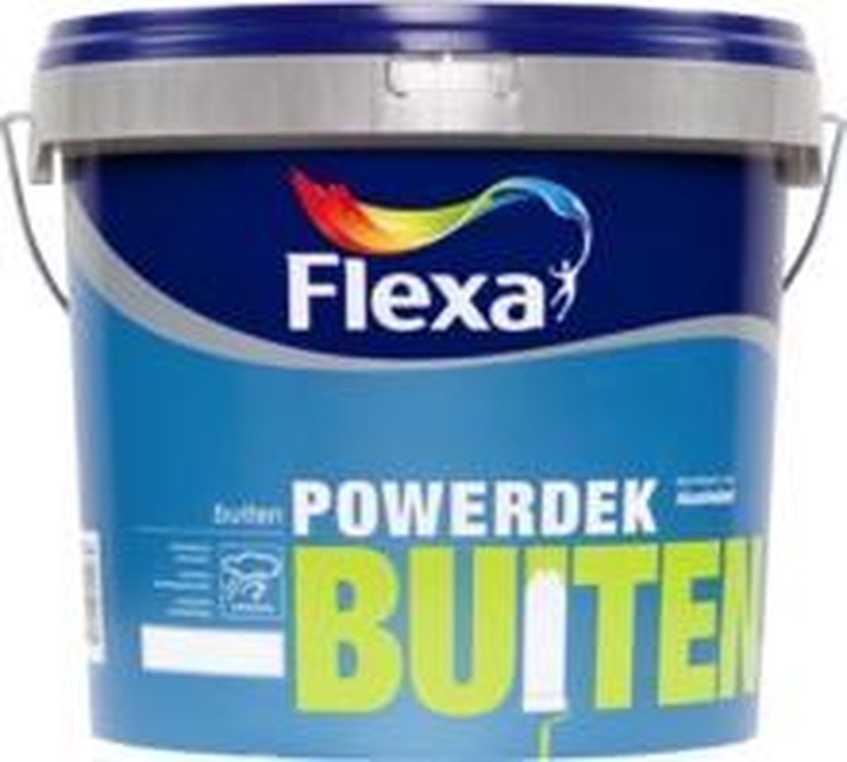 Flexa Powerdek - Muurverf voor buiten - 1L - Stralend Wit | bol.com