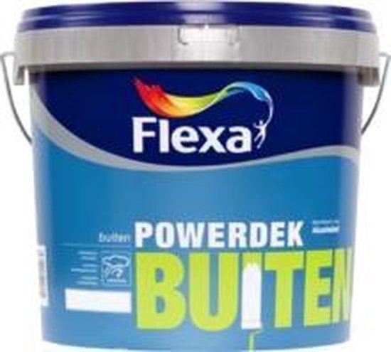 Nuttig ondergeschikt Europa Flexa Powerdek - Muurverf voor buiten - 1L - Stralend Wit | bol.com