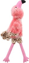 Adori Skinny Flamingo - Hondenspeelgoed - Met Piep - 51 cm - Assorti