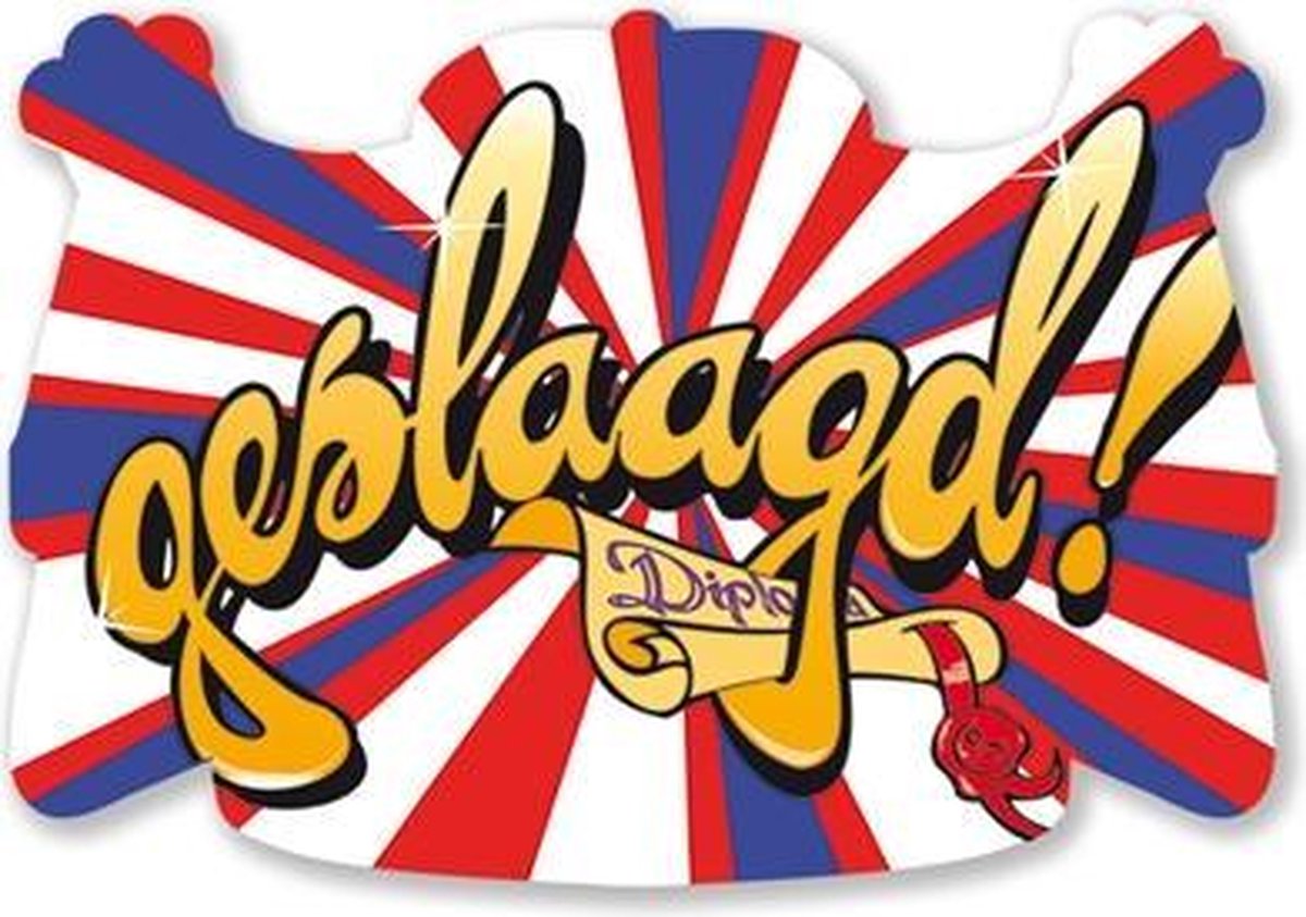 Kroonschild 'Geslaagd'