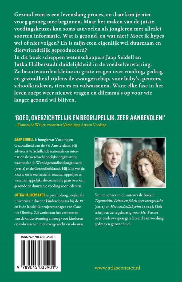Jongleren met voeding - back cover