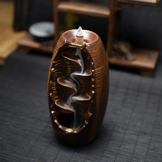 Waterfall Incense Burner Vaas Copper
