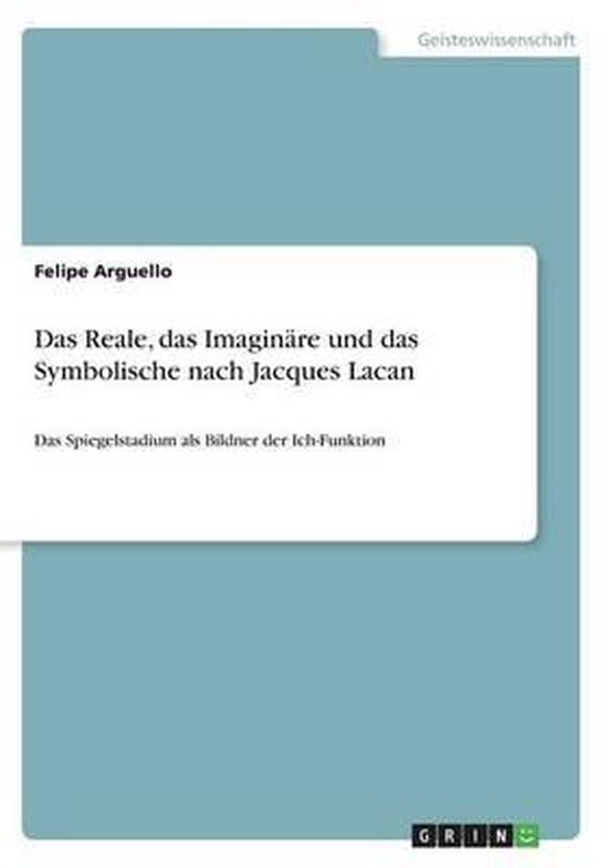 Das Reale, das Imaginare und das Symbolische nach Jacques La ... - cover