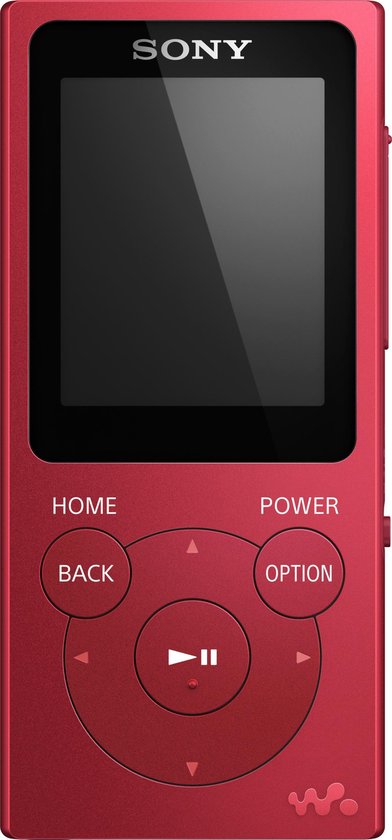 Sony NW-E394 Walkman - MP3 speler - 8GB - Rood