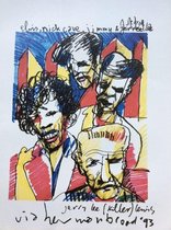 Herman Brood Litho Elvis jimi hendrix 1993 popserie