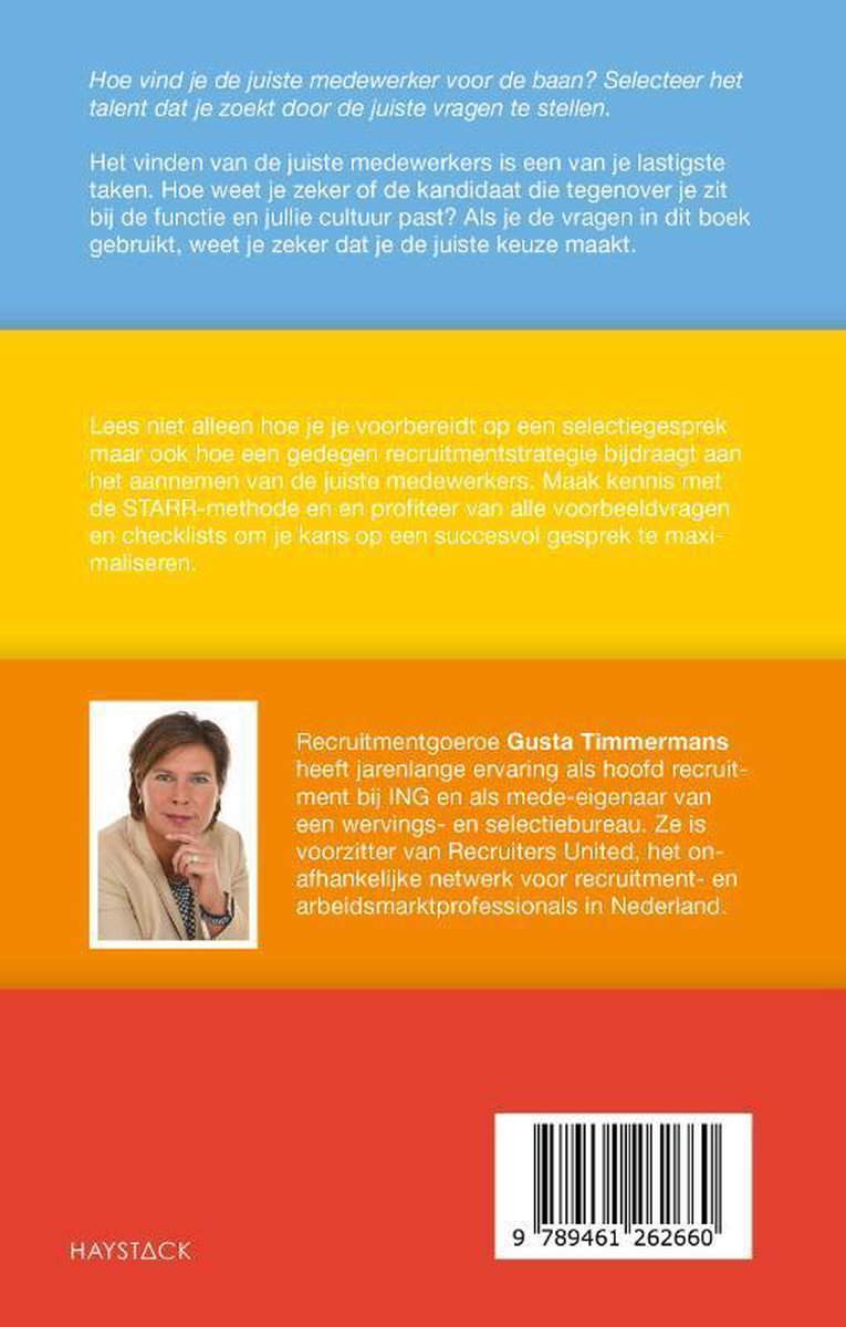 199 vragen - 199 vragen voor een succesvol selectiegesprek - back cover