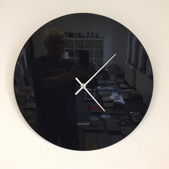 Wandklok Maxima XL Black Modern Design