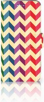 Flip Case pour Samsung Galaxy S9 Coque Zigzag Couleur