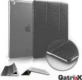 Luxe Smart Case Cover met Achterkant Back Cover Black  Zwart voor Apple iPad Air 2