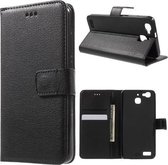 Zwart book case hoesje wallet Huawei P9