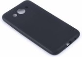 Geschikt voor Huawei Y3 (2018) Case Zwart TPU Hoesje Finish Slim Profile Matte