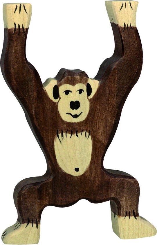 Holztiger houten aap