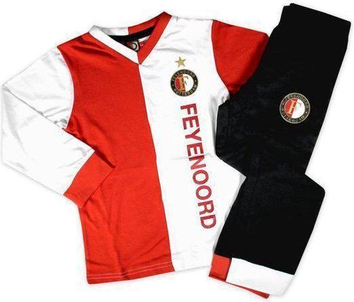 Feyenoord Pyjama - Maat 92 - Rood / Wit / Zwart | bol.com