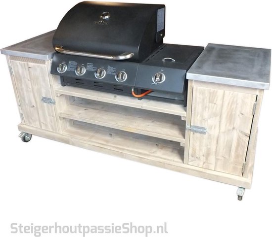 Steigerhouten BBQ-Meubel Brada | bol.com