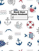 Blank Sheet Music Notebook