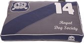 Lex & Max Classic - Losse hoes voor hondenkussen - Boxbed - Antraciet - 75x50x9cm