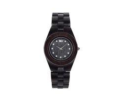 WeWOOD Odyssey Crystal Black - Horloge - Zwart - 36 mm