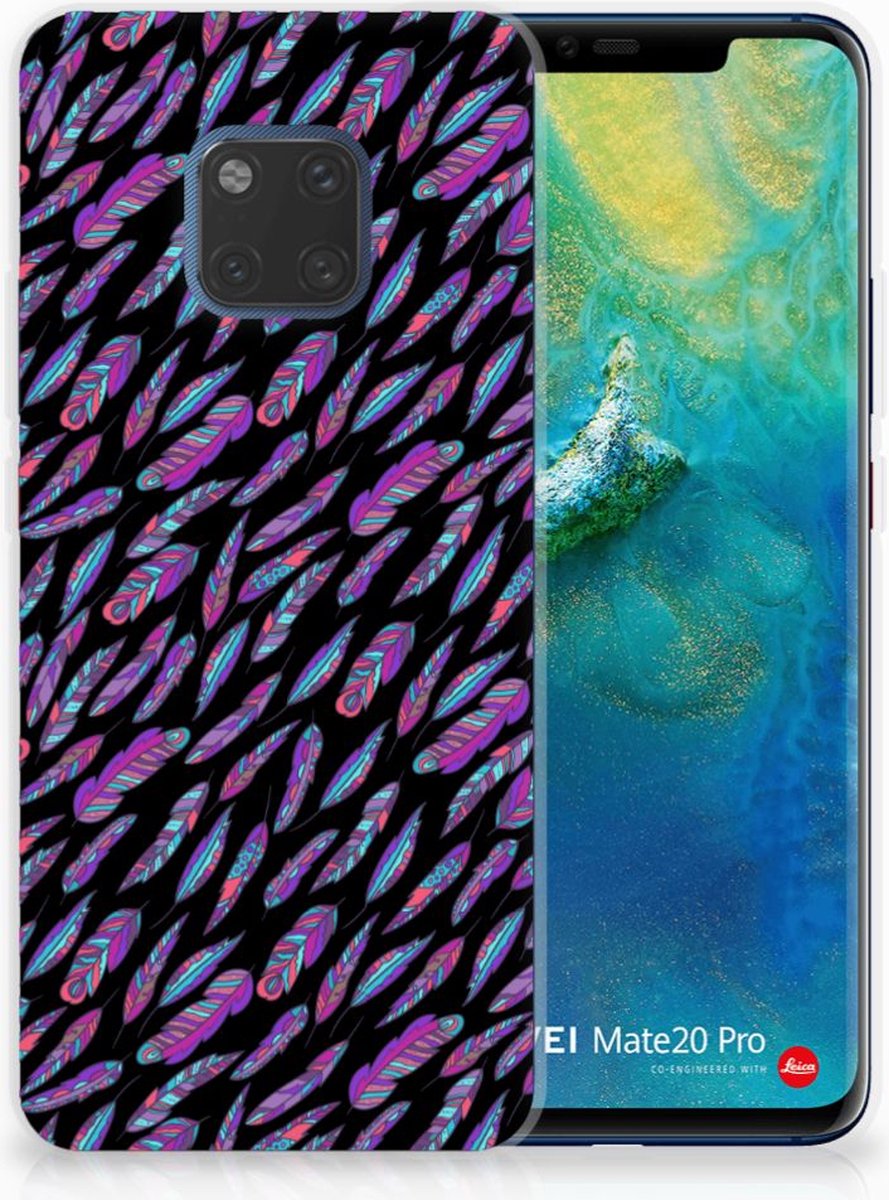 Huawei Mate 20 Pro TPU bumper Feathers Color