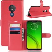 Motorola Moto G7 Power Hoesje - Book Case - Rood