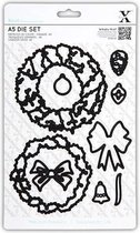 A5 Die Set (9pcs) - At Christmas Lucy Cromwell - Wreath