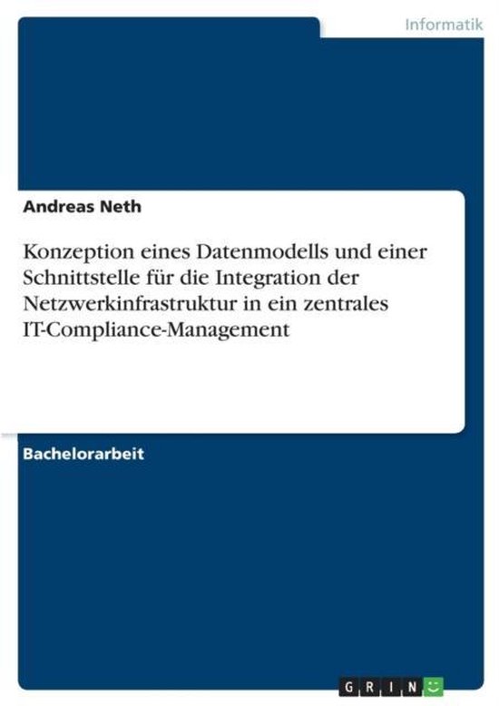 Konzeption eines Datenmodells und einer Schnittstelle fur di ... - cover