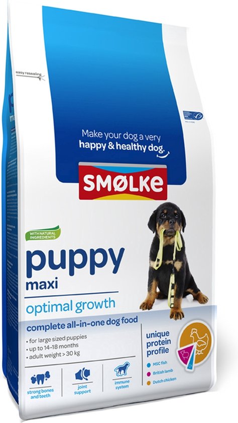 Smolke Puppy Maxi - Kip - Hondenvoer - 3 kg | bol.com