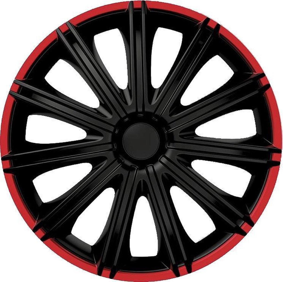 Autostyle Wieldoppen 16 inch Nero Zwart/Rood - ABS