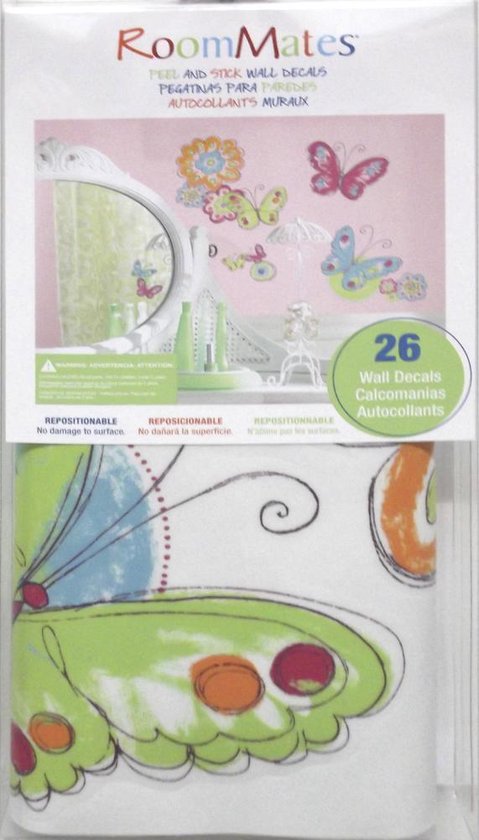 Stickers muraux RoomMates - Papillons avec effet peint à la main