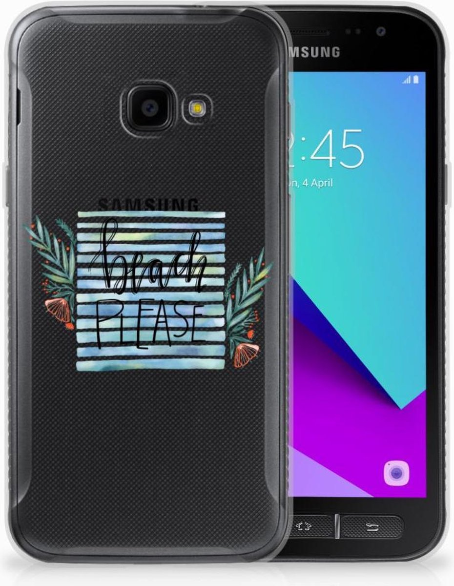 Back Cover voor Samsung Galaxy Xcover 4 | Xcover 4s Telefoonhoesje met Naam Boho Beach