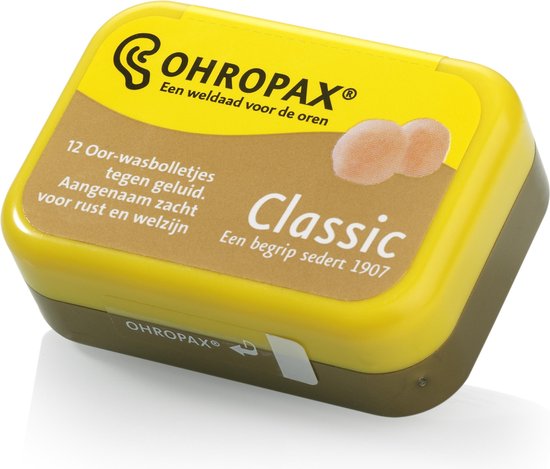 Ohropax Classic Wasbolletjes -  Oordoppen - 12 stuks