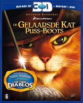 De Gelaarsde Kat 3D (3D+2D Blu-ray+Dvd)