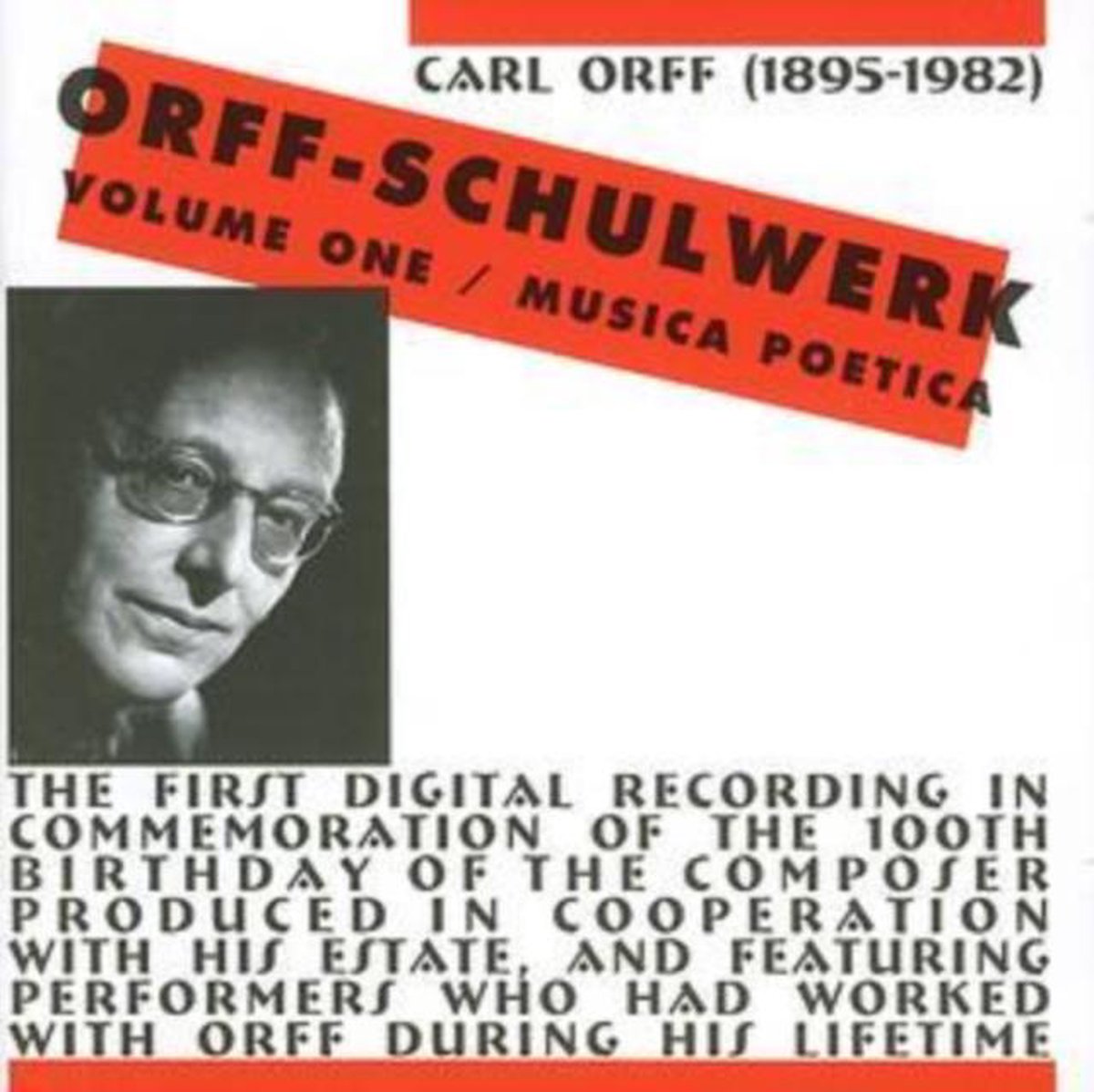 Various Artists - Orff Schulwerk Volume 1: Musica Poeti (CD)